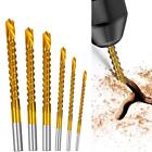 Drill Bit High Speed Stee Woodworking Tools Wood Punching Slotting Hand Dril S❤O