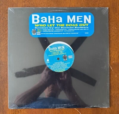 Baha Men - Who Let The Dogs Out (2000) 12" Remixes Vinyl - Sealed, Rare Foto 1 de 2