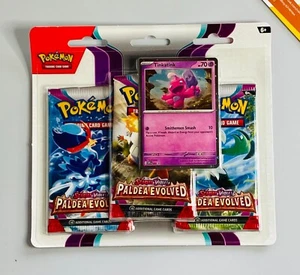 Pokemon 3 Pack Blister Scarlet & Violet Paldea Evolved PAL English Sealed - Picture 1 of 2