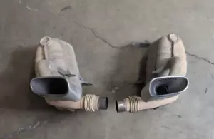 2005-2008 Porsche 911 997.1 3.6 Exhaust Muffler Left And Right Side OEM - Picture 1 of 4