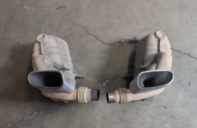2005-2008 Porsche 911 997.1 3.6 Exhaust Muffler Left And Right Side OEM - Image 1 of 4