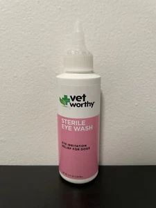 Vet Worthy Sterile Eye Wash For Dogs NEW 4 Oz Irritation Relief Irrigate USA - Picture 1 of 4