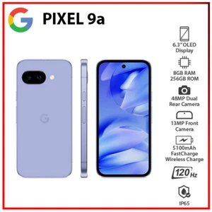 Google Pixel 9a 5G 8GB+256GB IRIS Unlocked Dual SIM Android Cell Phone - Picture 1 of 7