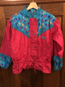 Vintage Disney Pocahontas Girls Windbreaker Full Zip Jacket Youth 14 XL - Picture 1 of 5