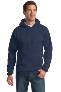 Port & Company 9oz Mens Pullover Hooded Sweatshirt Front Pockets PC90H - Picture 1 of 41