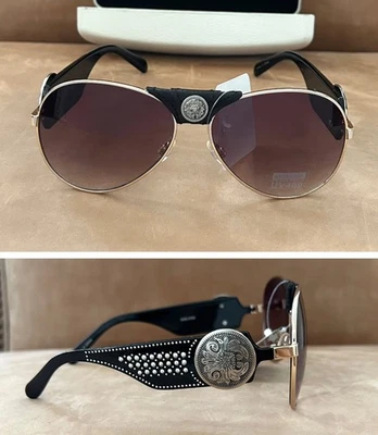Gafas de sol Montana West Conchos & Studs Western Aviator nuevas con etiquetas Foto 1 de 4