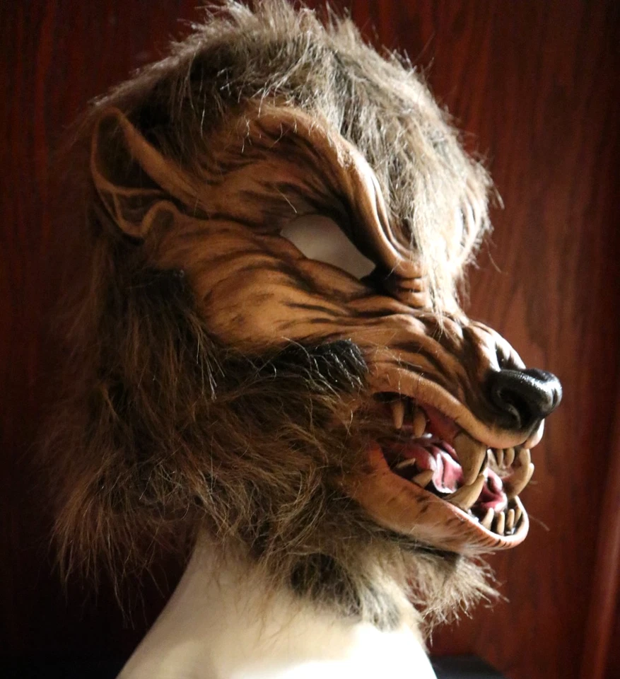 Beastly Werewolf Creature - Zagone Studios "Howl O Ween" Adult Moving Mouth Mask - Image 1 of 4