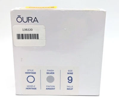 Oura Ring Gen3 Heritage Size 9 Silver (JZ90-1003-09) - Image 1 of 4