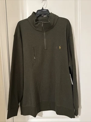 NWT Men’s Polo Ralph Lauren Green 1/4 Zip Jacket 2XB - Image 1 of 3