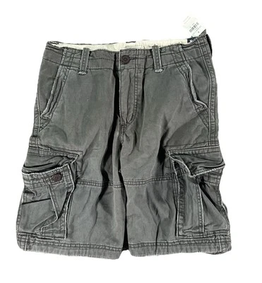 Pantalones Cortos Abercrombie & Fitch Niños Niños Gris Carga Nuevos con Etiquetas Talla 16 Foto 1 de 4