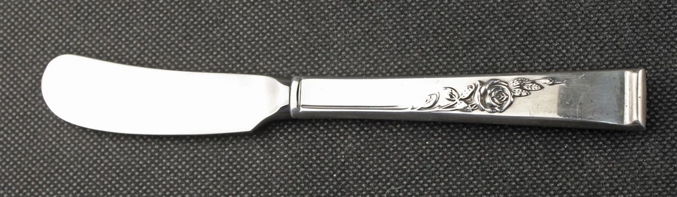 Cuchillos de mantequilla Reed & Barton Sterling mango CLASSIC ROSE hoja de paleta Foto 1 de 1