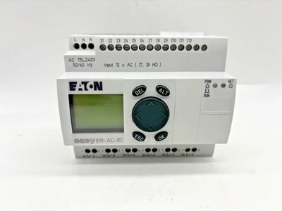 EATON/ MOELLER EASY 819-AC-RC CONTROL RELAY, PLC - Photo 1/4