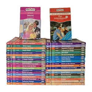Mills & Boon Vintage Romance x 40 Books Bundle Paperback Joblot Love Story - Foto 1 di 18