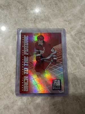 1997-98 DONRUSS ELITE BACK TO THE FUTURE Sergei Fedorov/Peter Forsberg /1500 - Image 1 of 4