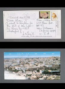 Mayfairstamps Tunisia to US New Orleans LA Postcard aau_59961 - Picture 1 of 2