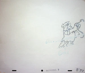 The Flintstones Fruity Pebbles 1971 Production Animation Commercial Pencil  - Bild 1 von 2