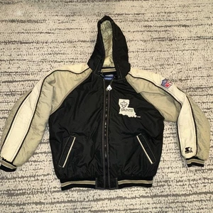 Vintage 1990’s Starter New Orleans Saints hood Jacket Men’s Size L - Picture 1 of 17