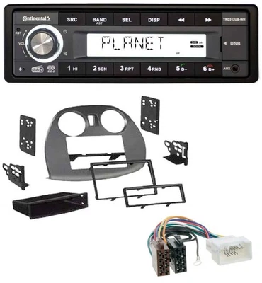 Continental USB 1DIN AUX DAB MP3 Autoradio für Mitsubishi Eclipse 4G 2005-2012 - Bild 1 von 4