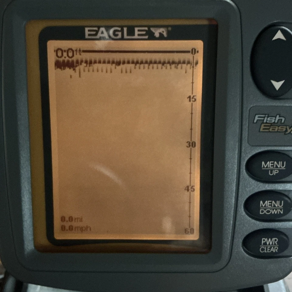Lowrance Eagle Fish Easy 2 Fish Finder W/ Transducer, Mount Box Tested Working - Image 1 of 4