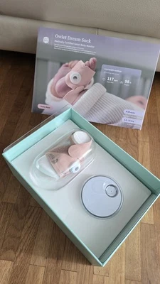 Owlet Dream Sock Pulsoximeter 0-18 Monate 2Sockengrößen dusty rose | Top Zustand - Bild 1 von 3