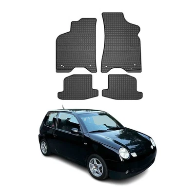 OMAC Gummi Fußmatten für VW Lupo 1998-2005 Automatten Gummi TPE Schwarz 4tlg