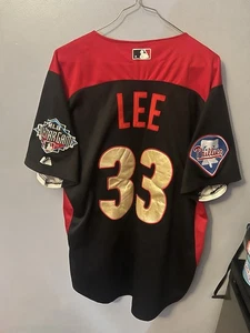 Rara maglia vintage All Star 2011 Cliff Lee Philadelphia Phillies Majestic taglia 52 - Foto 1 di 6