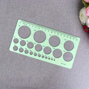 3 Piezas Plantillas Círculo Pintura Niño para Dibujar Formas Reglas Buliding - Imagen 1 de 11