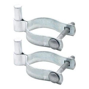 2 Pack Chain Link Fence Gate Post Hinge - Use for Outside Diameter Post/Pipe - Picture 1 of 6
