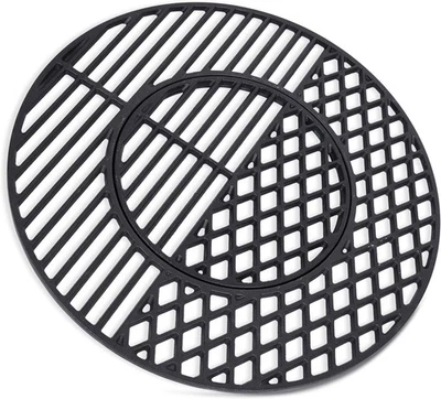 8835Cast Iron Grill Grate Replacement Gourmet BBQ System for Weber 22Inch Kettle