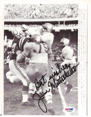 Jim Mutscheller Autographed Signed 7x9 Photo Baltimore Colts PSA/DNA #S40960 - Image 1 of 2
