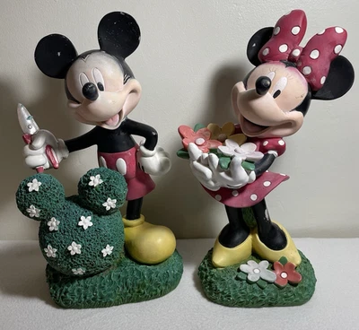 Backyard Glory Disney Minnie And Mickey Mouse Resin 14 Inch  Garden Statues - Image 1 of 4
