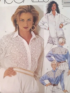 UC Vintage Western Blouse Sewing Pattern Oversized Blouse Pattern 6884 - Picture 1 of 2