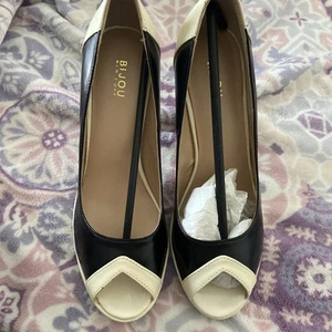BIJOU NEW YORK BLACK/IVORYHEELS SZ 8 1/2 - Bild 1 von 5