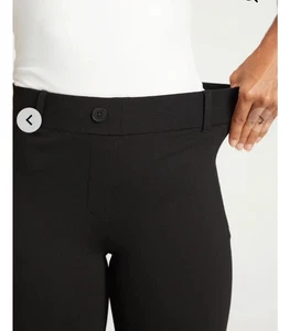 BETABRAND BLACK STRAIGHT LEG PANT WITH STRETCH SIZE L - Picture 1 of 5
