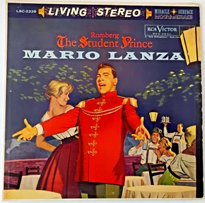 LP Vintage MARIO LANZA The Student Prince 1960 NOSTALGIC RCA Red Seal 33 rpm 12" - Picture 1 of 4