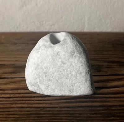 DECOSTEIN Mini-Vase, Kieselstein-Vase, Mini, Unikat - Bild 1 von 4