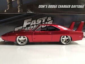 JADA TOYS FAST AND FURIOUS DOM'S DODGE CHARGER DAYTONA RED 1:24 NEW NO BOX