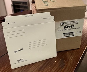 Vintage 83 ct Lot Diskette Rigid Mailers 7.5 x 6.0625” disks Preprinted - Picture 1 of 3