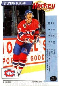 1992-93 Panini Stickers French #151 Stephan Lebeau - Picture 1 of 1