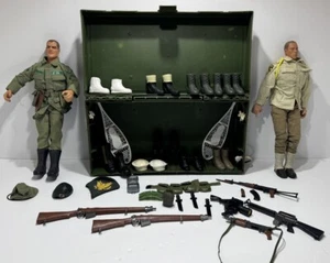 Vintage Hasbro GI Joe Ammo Box Foot Locker With 12” Figures Weapons, Accessories - Picture 1 of 24