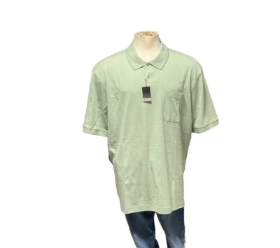 NWT Marc Edwards Зеленый Окно на 2 пуговицы Клетчатая рубашка поло Мужской размер XXL - Изображение 1 из 4