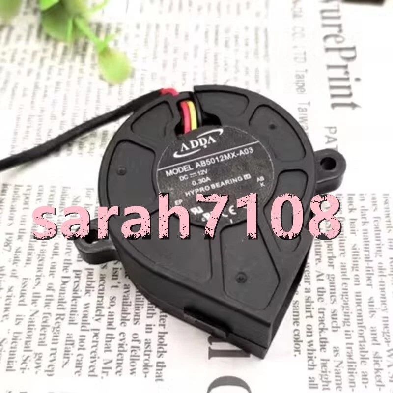 1PC AB5012MX-A03 Film fan turbine blower 3 wire #YT - Image 1 of 1