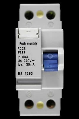 63 AMP 30mA DOUBLE POLE RCCB RCD F362 - Image 1 of 4