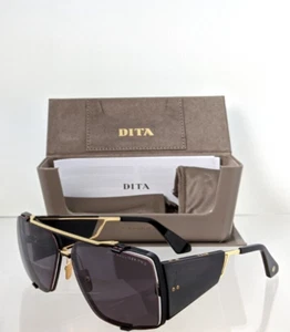 New Authentic Dita Sunglasses SOULINER - TWO DTS 136-64-03 Black & Gold Frame - Picture 1 of 8