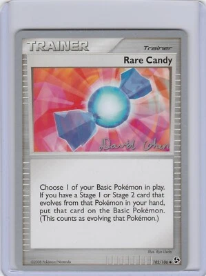 2009 Pokemon World Champions Rare Candy  102/106 Stamped David Cohen LP - Image 1 of 2