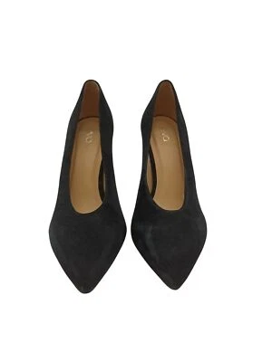 Décolleté in camoscio nero Eva - UK7 - Immagine 1 di 4