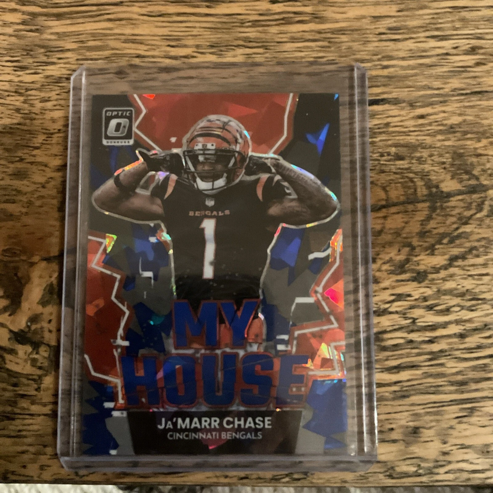 Optic 2022 Ja’marr Chase My House Blue Cracked Ice /15