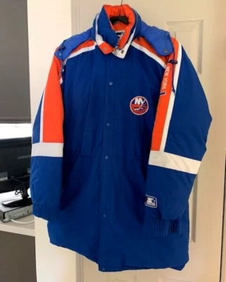 New York Islander Vinatege Starter Jacket Down Filled XL - Image 1 of 4