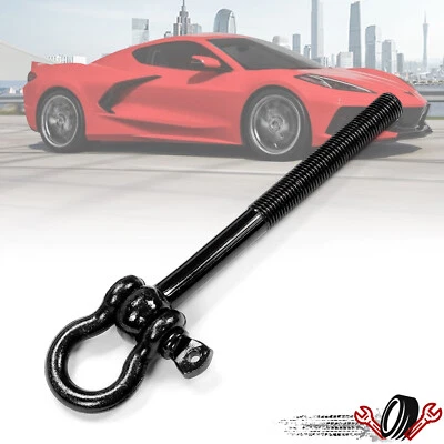 Буксировочный крюк передний или задний для Chevrolet C8 Corvette 2020-2023 годов выпуска - черный No15234068 - Изображение 1 из 4