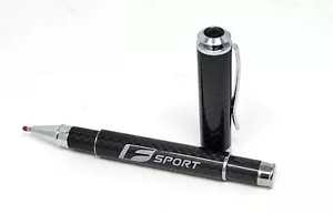 Lexus F Sport Grey  Text and Logo Carbon Fiber Ballpoint Pen - GREAT GIFT!! - Picture 1 of 2